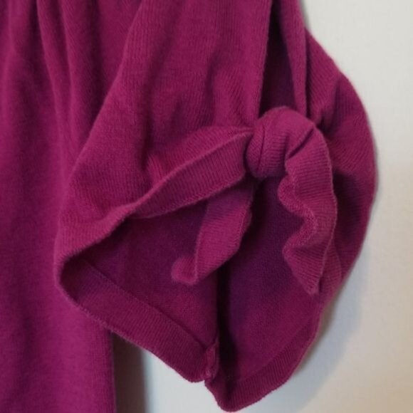 Banana Republic Top Short Sleeve Sweater Purple WOMEN'S  WOMAN'S SIZE Medium - Picture 3 of 8